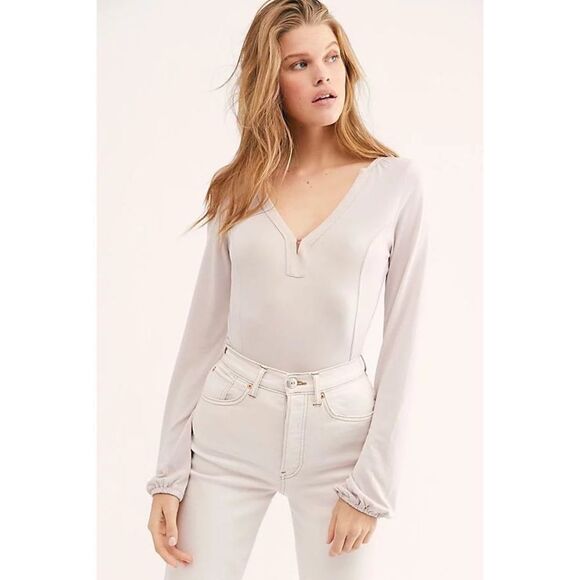 Free people Best Friend Henley Cream small - Picture 1 of 7